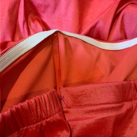 Sequin Hearts Women's Formal Coral Taffeta Ruched Rose Zip Back Mini Dress 7 - Picture 7 of 12